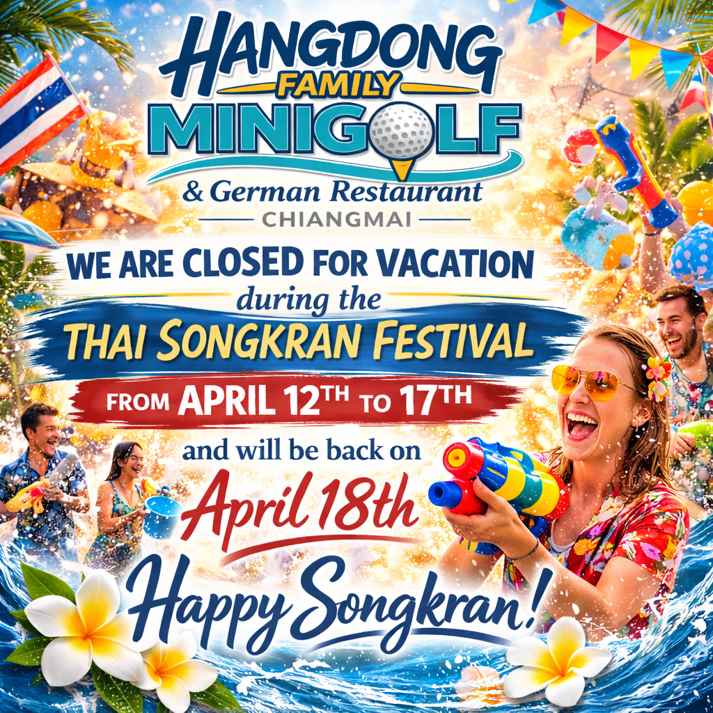 💦 Songkran Break at Hangdong Minigolf