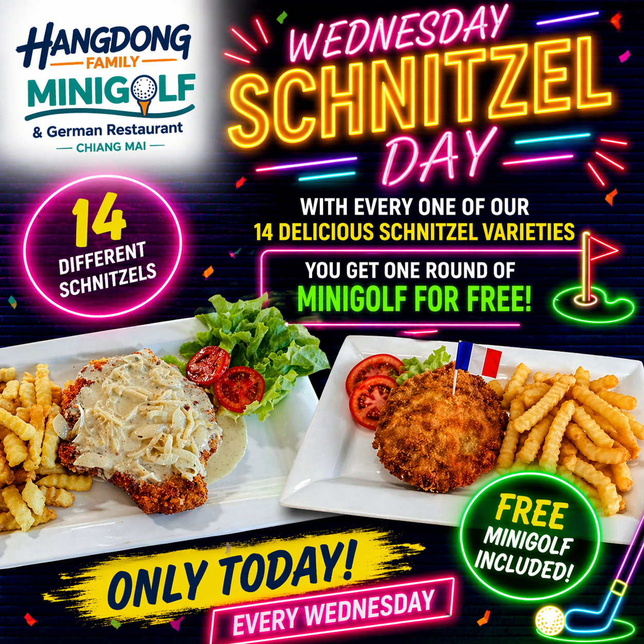 Schnitzel from 179 THB – Unbeatable in Chiang Mai