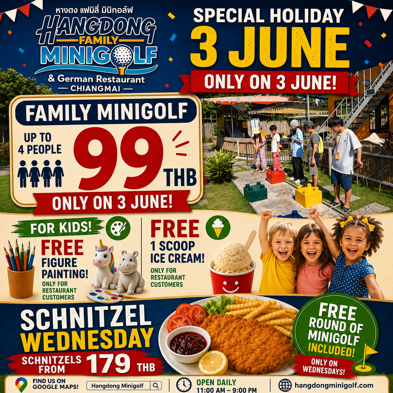 Celebrate the 3 June Holiday with Family Fun, Great Food & Special Offers