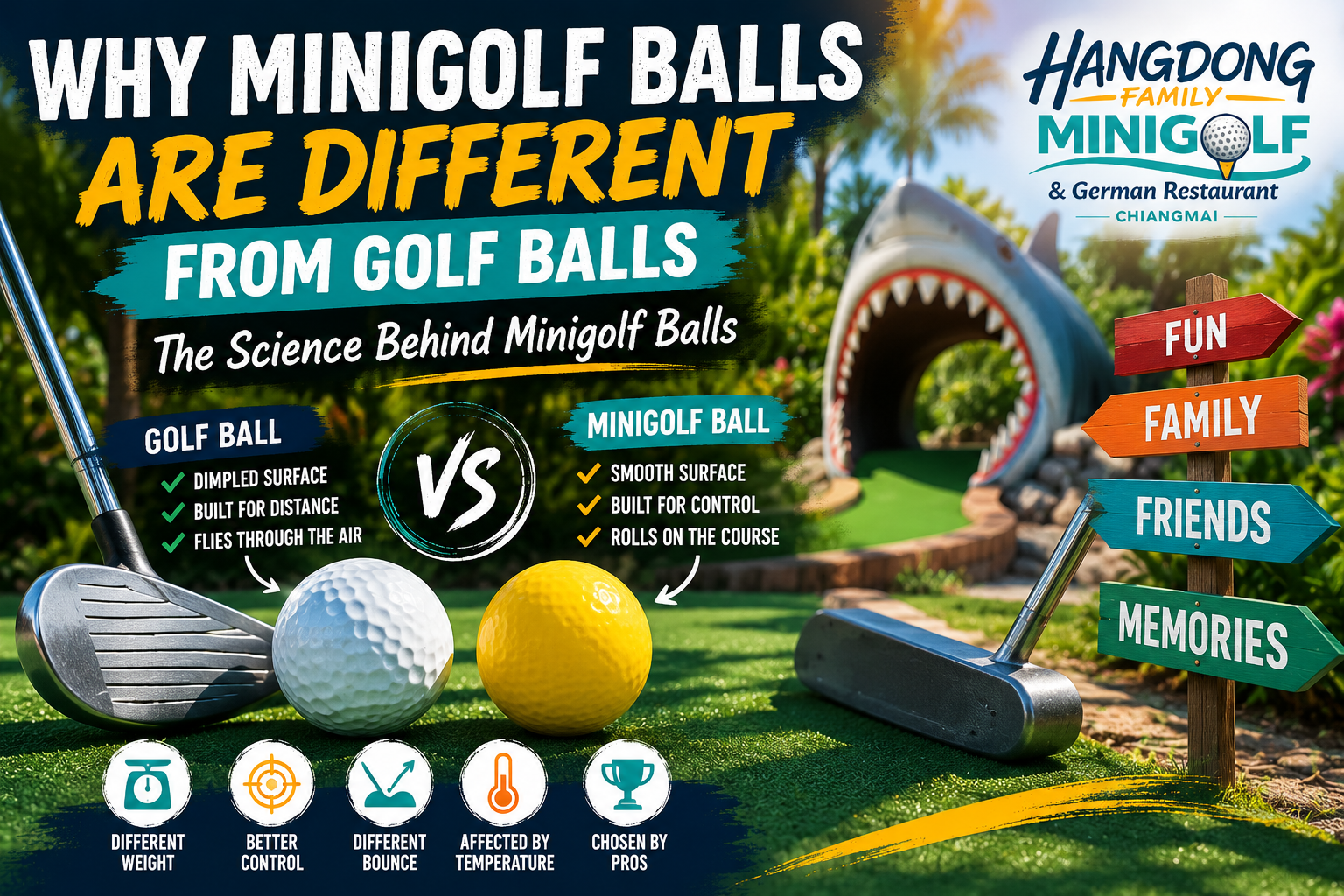 Why Minigolf Balls Are Different from Golf Balls