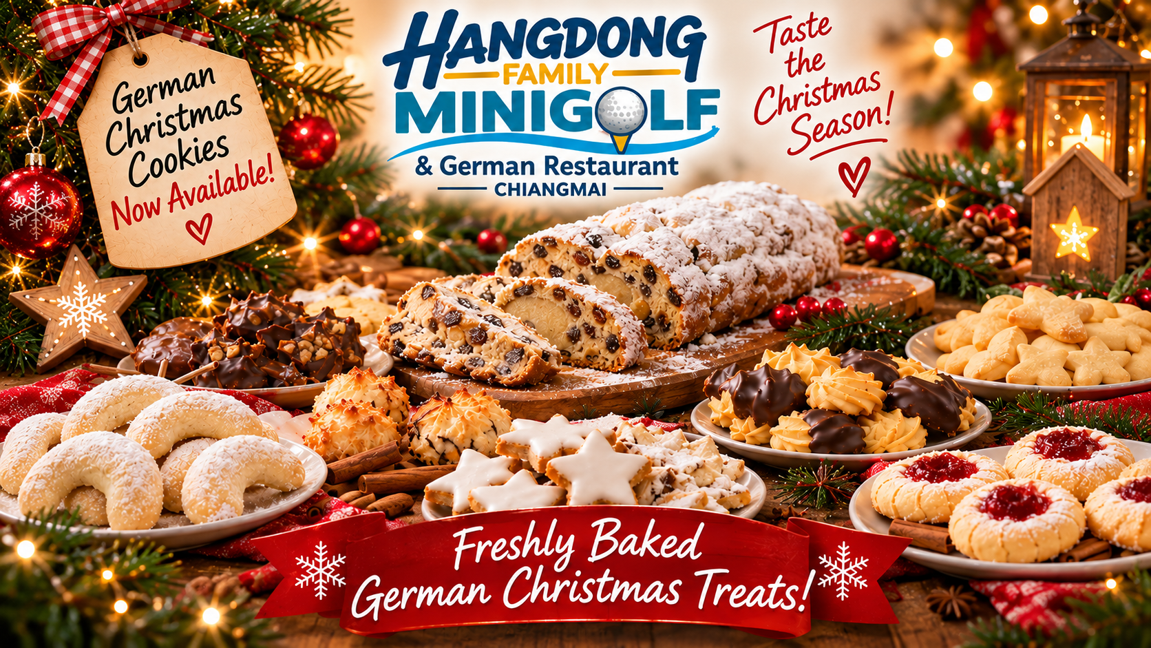German Christmas Cookies in Chiang Mai – Taste the Christmas Season at Hangdong Minigolf